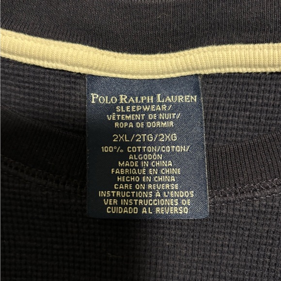 Polo Ralph Lauren XXL Navy Blue Long Sleeve Shirt - Picture 2 of 2